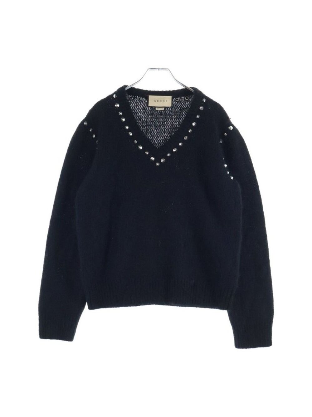 Gucci Studded Mohair Sweater Black
